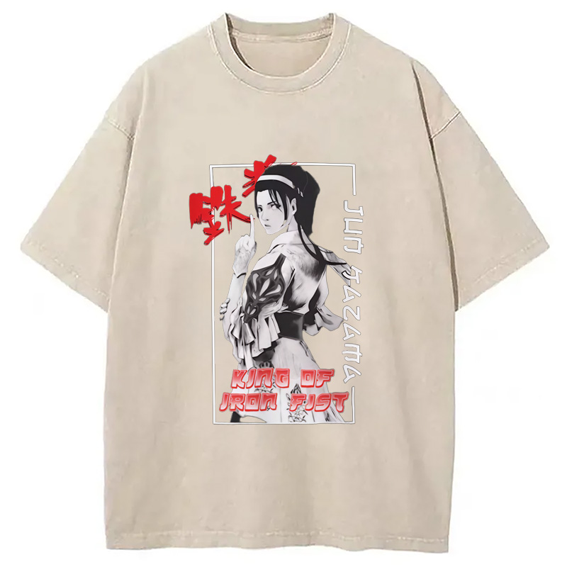 Modecanvas TEKKEN Jun Kazama Washed T-Shirt