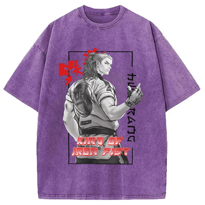 Modecanvas TEKKEN Hwoarang Anime Washed T-Shirt