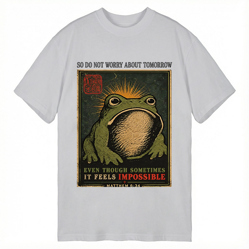 Modecanvas So Do Not Worry About Tomorrow DTG Printing Classic T-Shirt-modecanvas