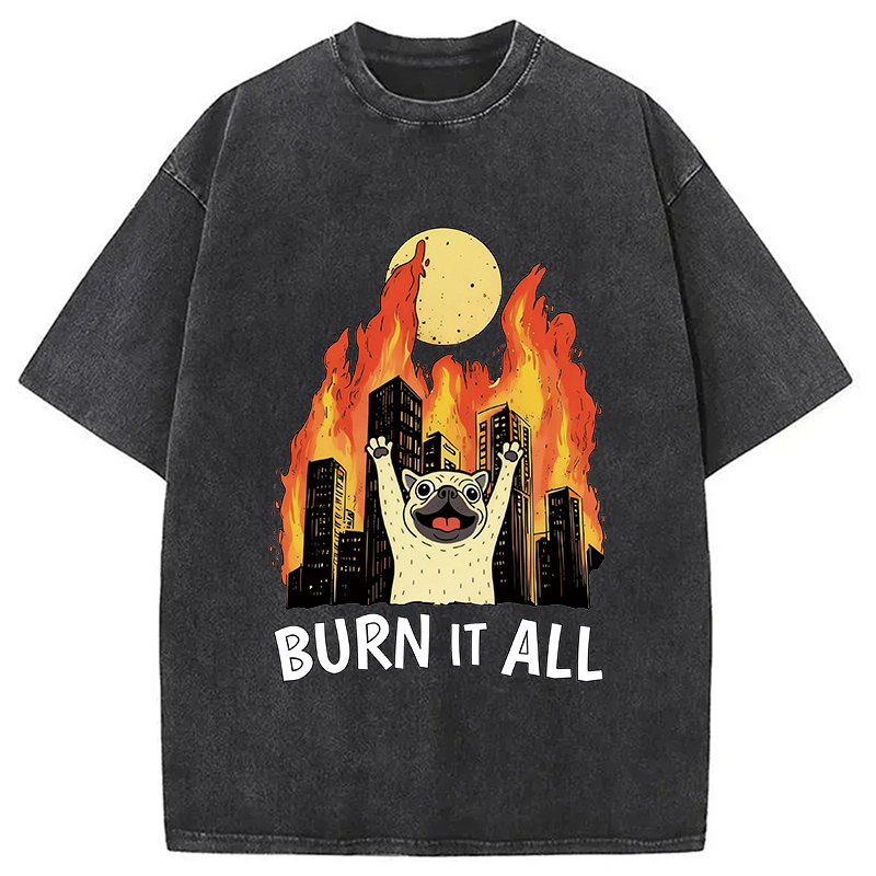 Modecanvas Burn It All DTG Printing Washed T-Shirt