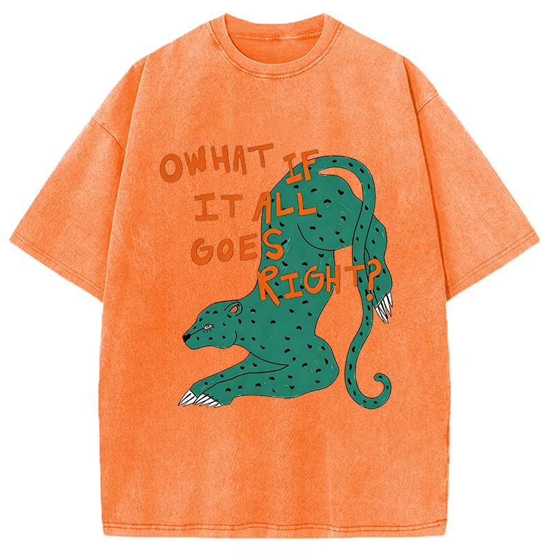 Modecanvas What If DTG Printing Washed T-Shirt