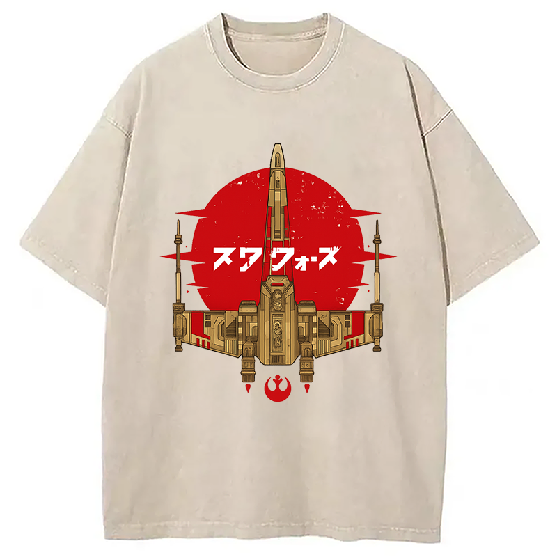 Modecanvas Ancient Starfighter Vintage Washed T-Shirt