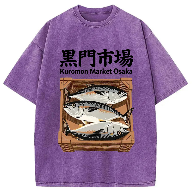 Modecanvas Kuromon Market Washed T-Shirt