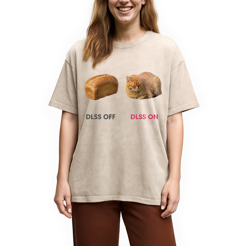 Modecanvas DLSS On Catloaf DTG Printing Washed T-Shirt