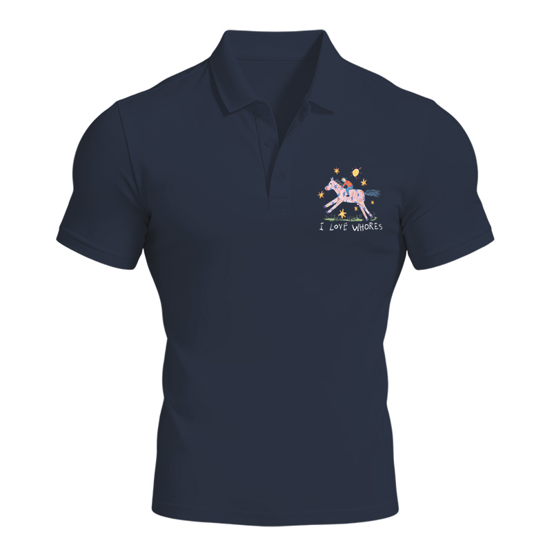 Modecanvas I Love Whores Meme Polo Shirt