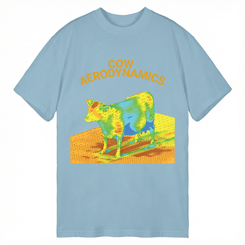Modecanvas Cow Aerodynamics DTG Printing Classic T-Shirt-modecanvas