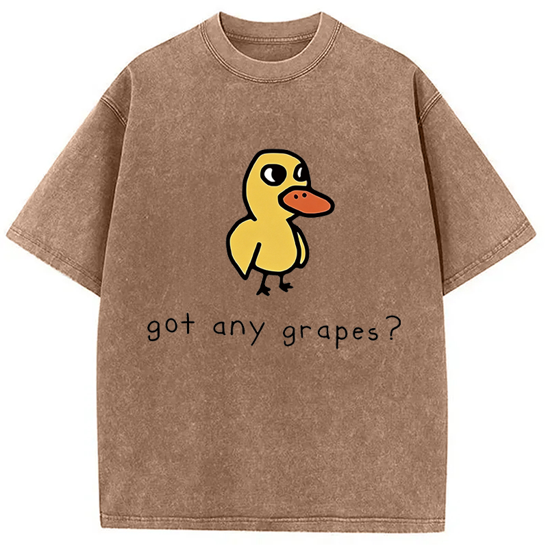 Modecanvas Got Any Grapes? DTG Printing Washed T-Shirt