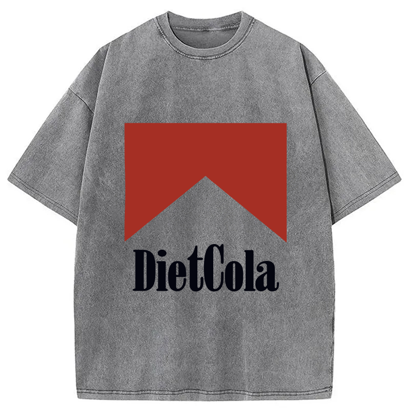 Modecanvas Diet Cola Marlboro Washed T-Shirt