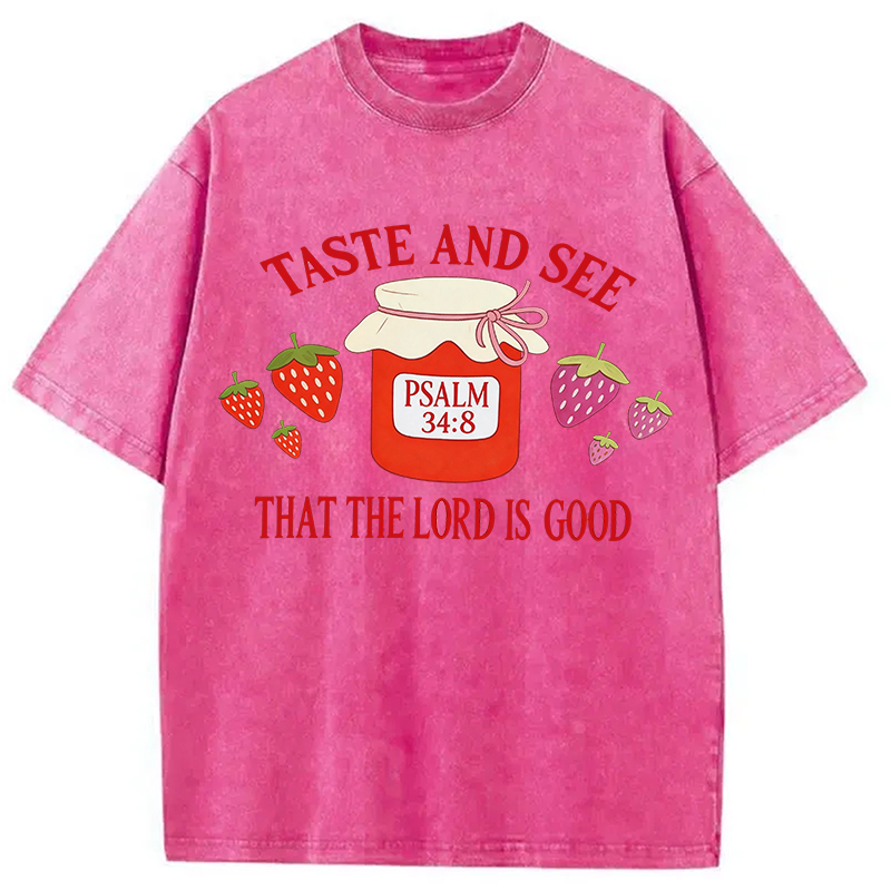 Modecanvas Taste and See DTG Printing Washed T-Shirt