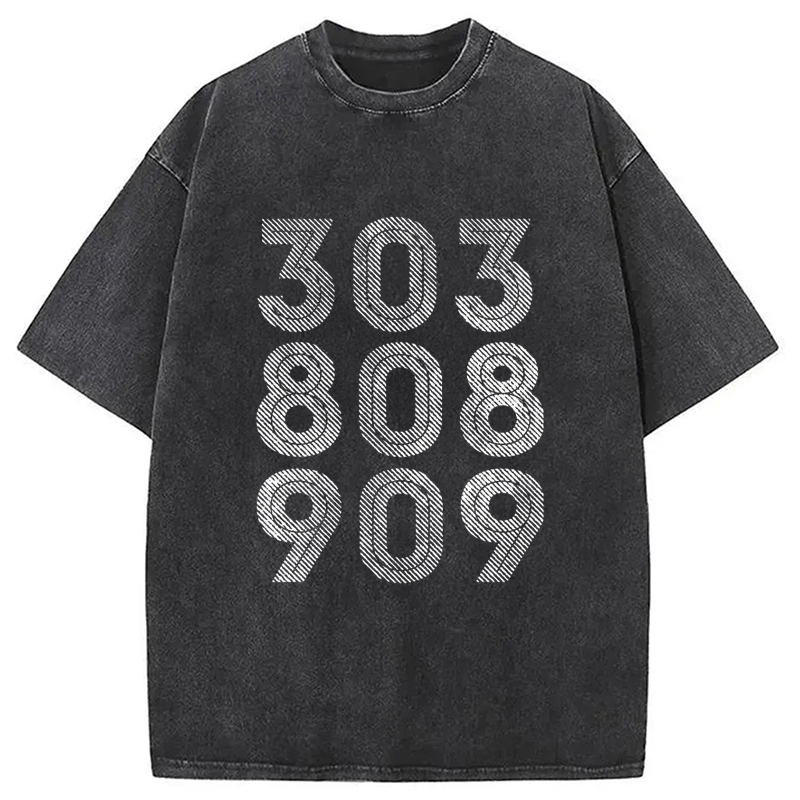 Modecanvas 303, 808, 909 Synth Drum Machine Washed T-Shirt