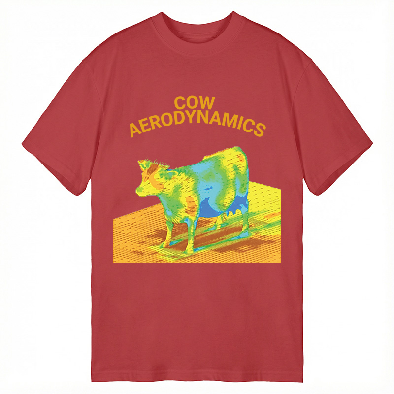 Modecanvas Cow Aerodynamics DTG Printing Classic T-Shirt-modecanvas