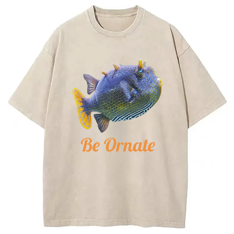 Modecanvas Be Ornate DTG Printing Washed T-Shirt