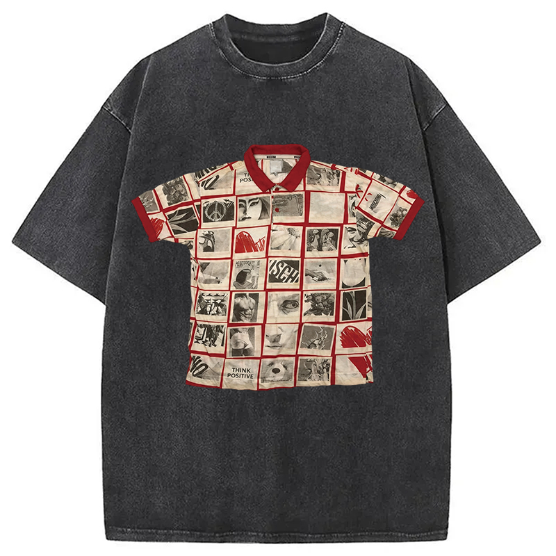 Modecanvas Art Shirt Of DTG Printing Washed T-Shirt