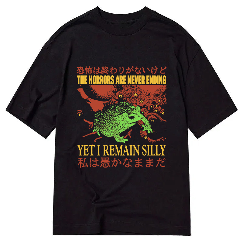 Modecanvas The Horrors are Never Ending DTG Printing Classic T-Shirt-modecanvas