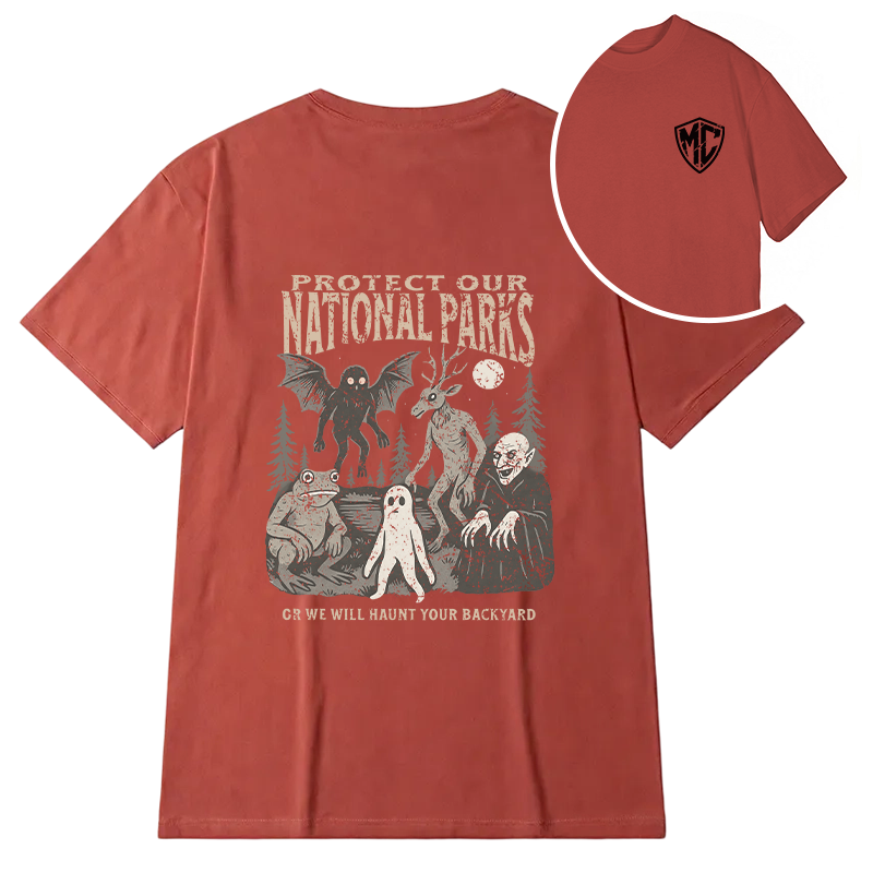 Modecanvas We Will Hurt Your Backyard DTG Printing Back Classic T-Shirt