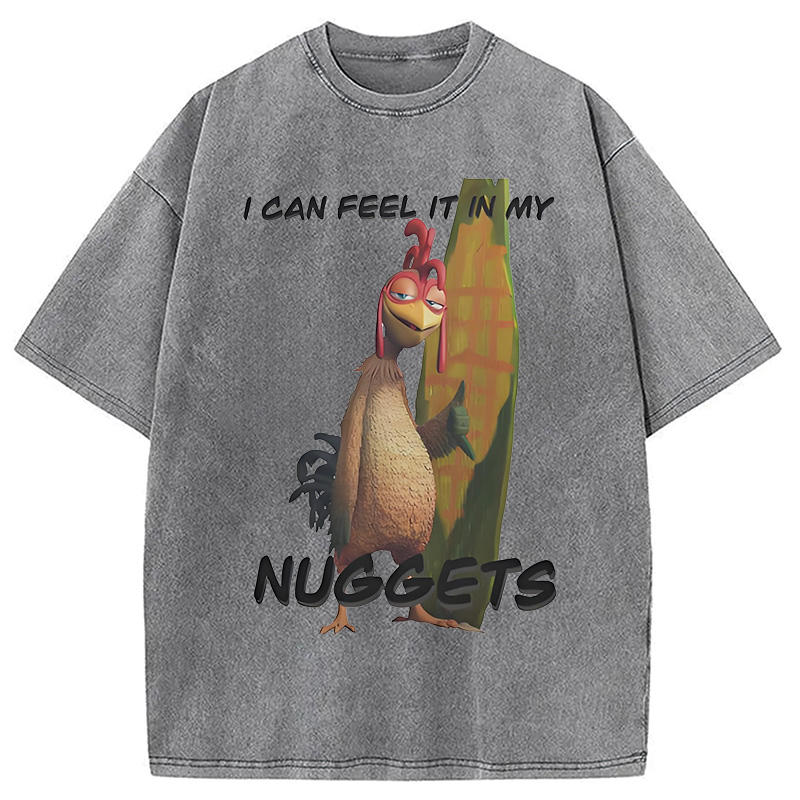 Modecanvas Chicken Joe Washed T-Shirt-modecanvas