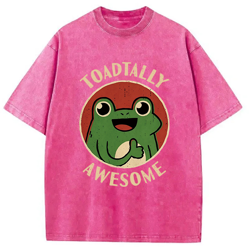 Modecanvas Toadtally Awesome DTG Printing Washed T-Shirt