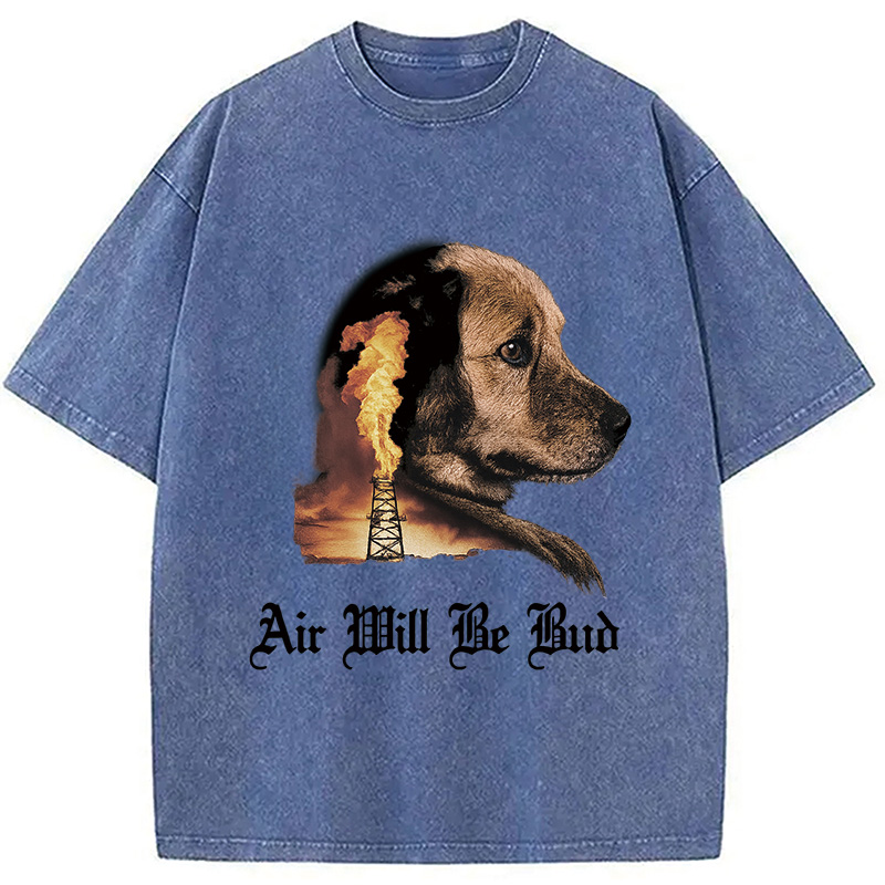 Modecanvas Air Will Be Bud Washed T-Shirt-modecanvas