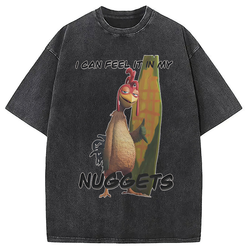 Modecanvas Chicken Joe Washed T-Shirt-modecanvas