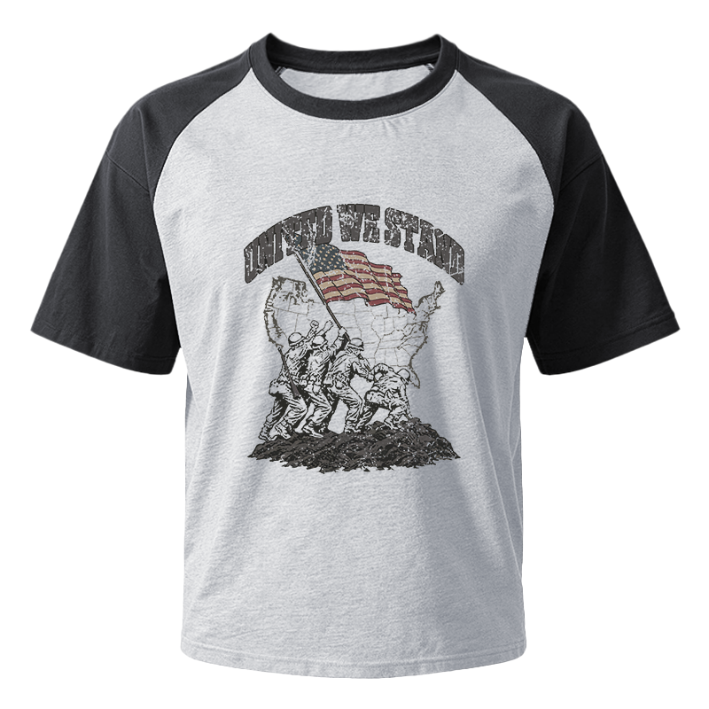 Modecanvas United We Stand Raglan T-Shirt