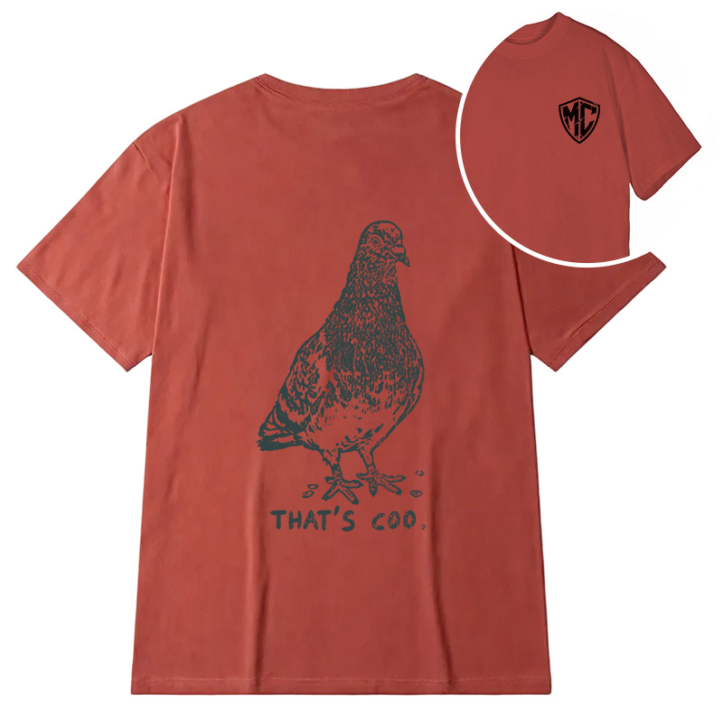 Modecanvas That's Coo Pigeon DTG Printing Back Classic T-Shirt