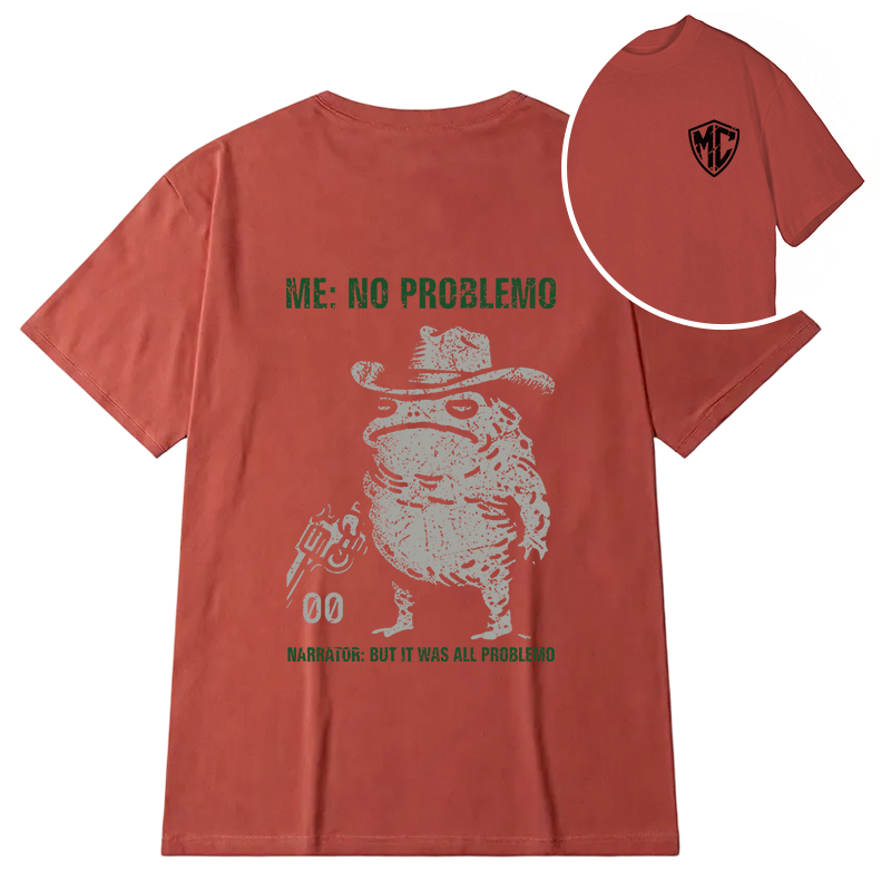 Modecanvas No Problemo Frog DTG Printing Back Classic T-Shirt