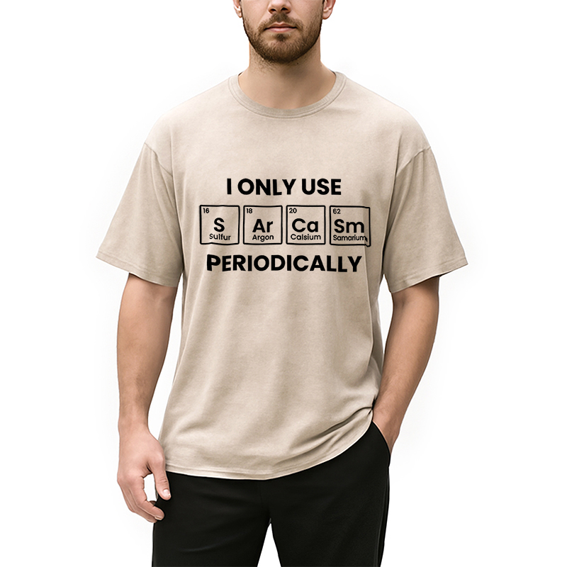 Modecanvas Interesting Chemical Elements Washed T-Shirt