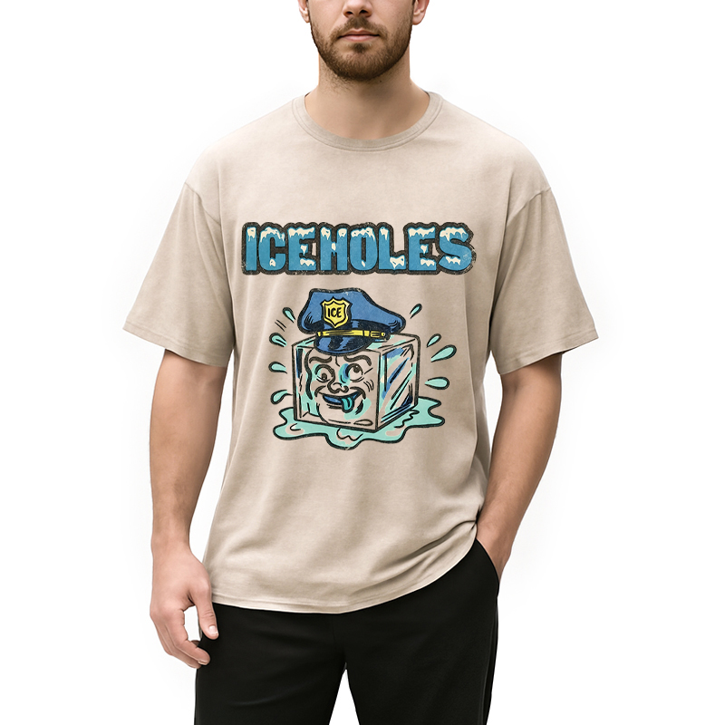 Modecanvas ICEHOLES DTG Printing Washed T-Shirt