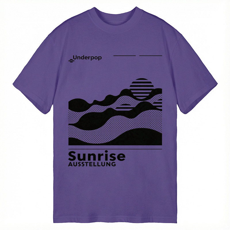 Modecanvas Sunrise DTG Printing Classic T-Shirt-modecanvas