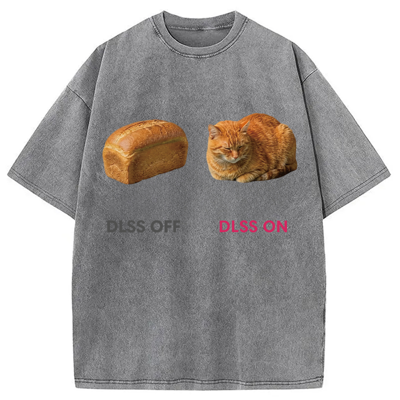 Modecanvas DLSS On Catloaf DTG Printing Washed T-Shirt