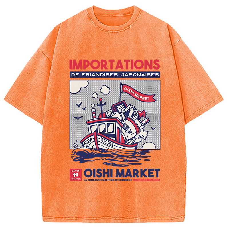 Modecanvas Importations De Friandises Japanese Washed T-Shirt
