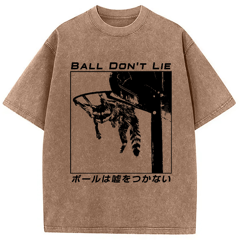 Modecanvas The Ball Doesn't Lie Washed T-Shirt