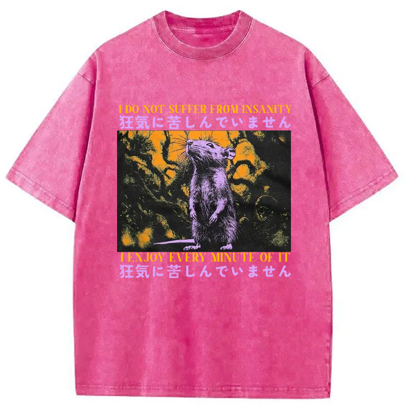 Modecanvas I Enjoy Every Minute Of It Japanese Washed T-Shirt