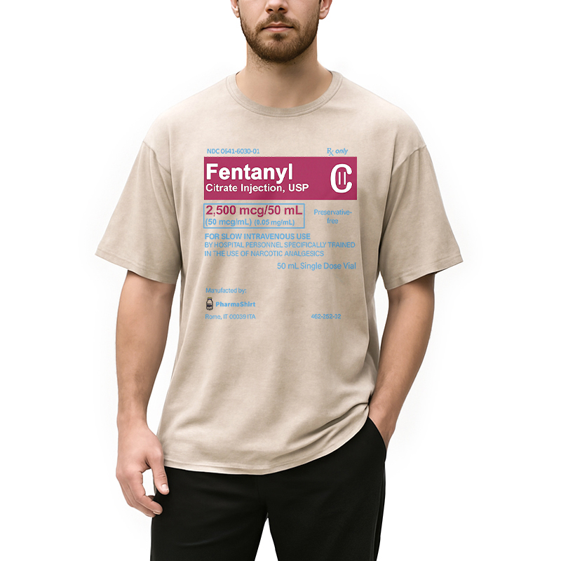 Modecanvas FENTANYL Designed with Love Washed T-Shirt