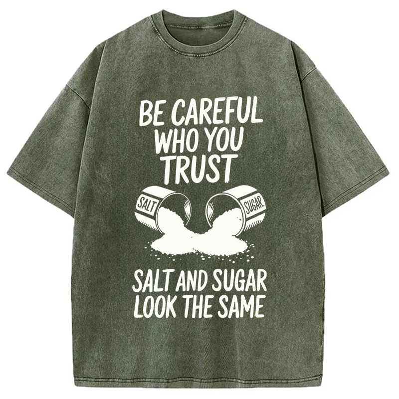 Modecanvas Be Careful DTG Printing Washed T-Shirt