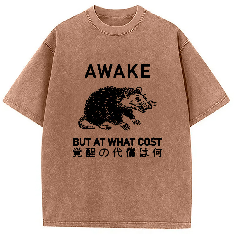 Modecanvas Desperate Possum Washed T-Shirt