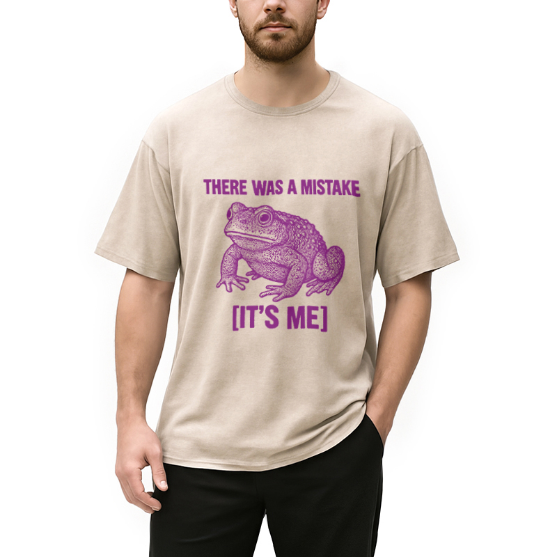 Modecanvas Mistake Frog Washed T-Shirt