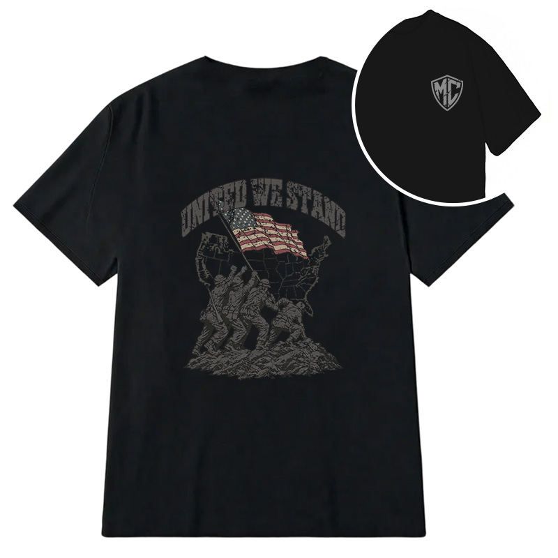 Modecanvas United We Stand DTG Printing Back Classic T-Shirt