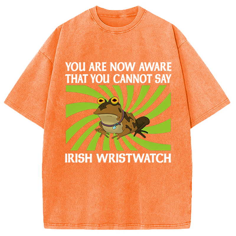 Modecanvas IRISH WRISTWATCH Washed T-Shirt-modecanvas