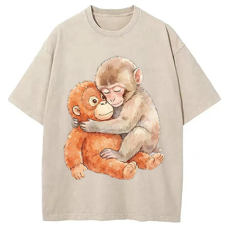 Modecanvas Poor Punch DTG Printing Washed T-Shirt