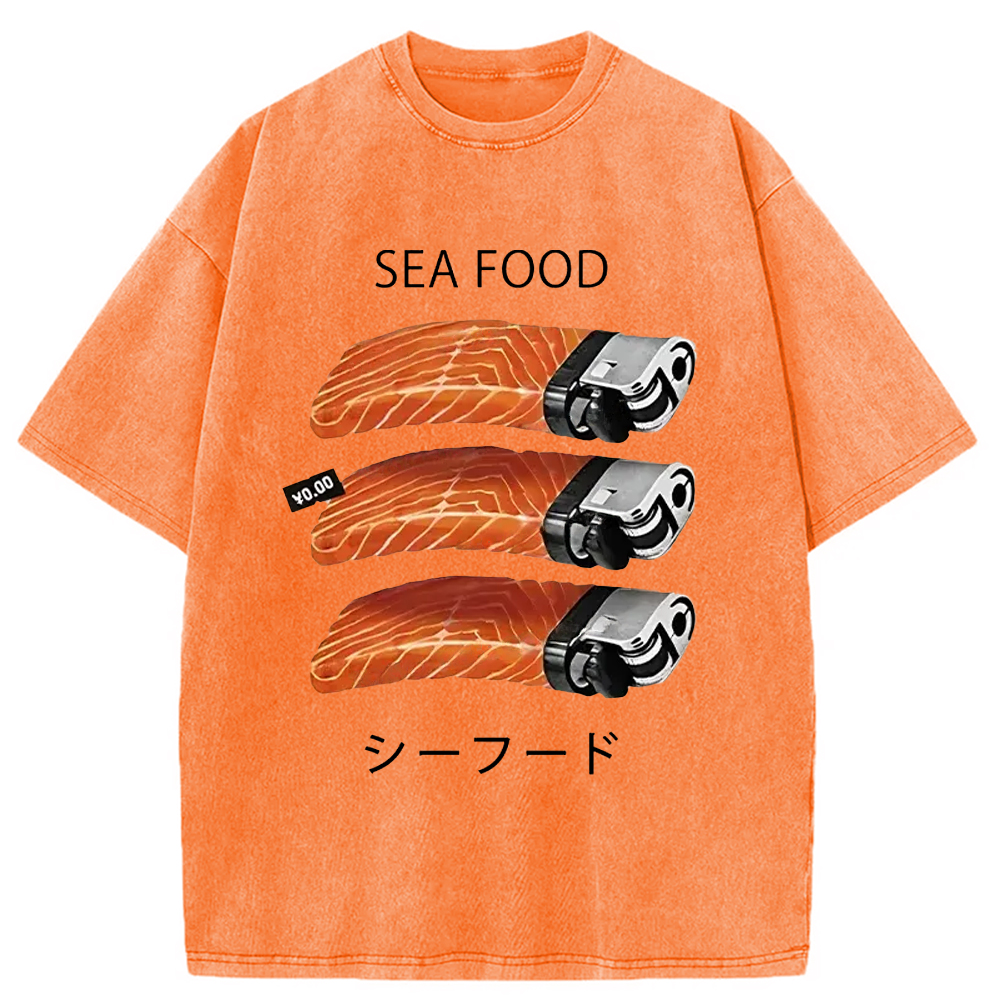 Modecanvas Salmon Lighter Washed T-Shirt