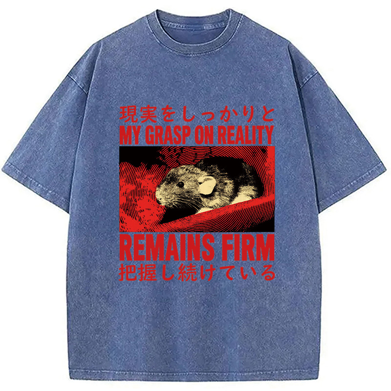 Modecanvas Grasp on Reality Rat Washed T-Shirt