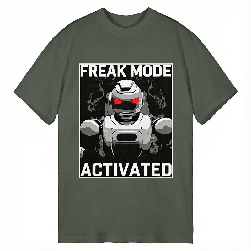 Modecanvas Freak Mode Activated DTG Printing Classic T-Shirt-modecanvas