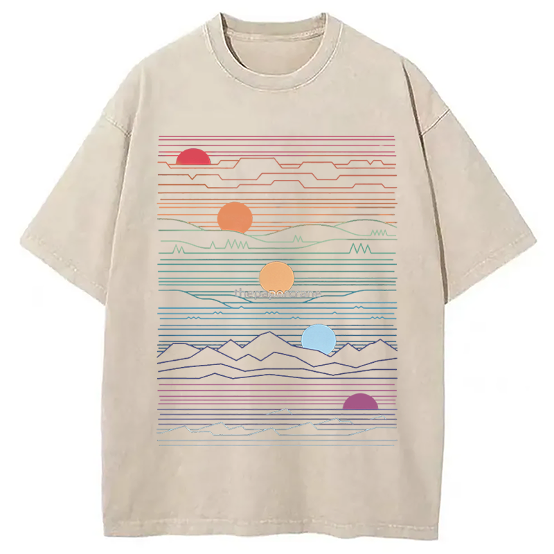 Modecanvas Under One Sun DTG Printing Washed T-Shirt