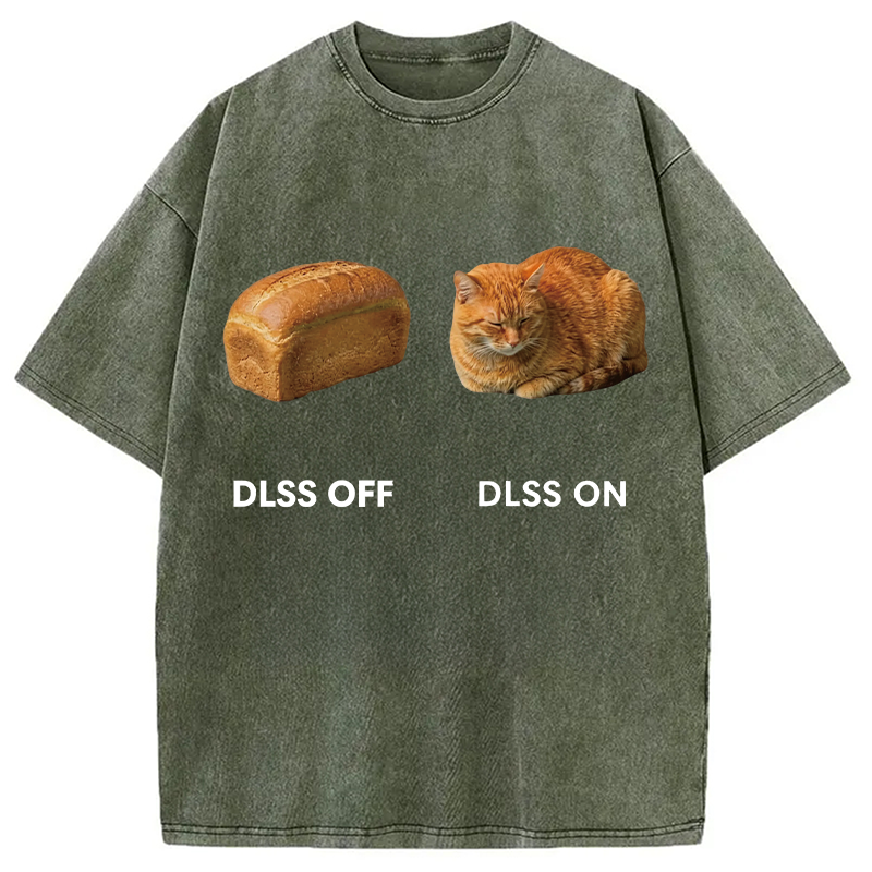 Modecanvas DLSS On Catloaf DTG Printing Washed T-Shirt