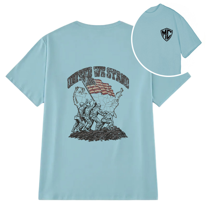 Modecanvas United We Stand DTG Printing Back Classic T-Shirt