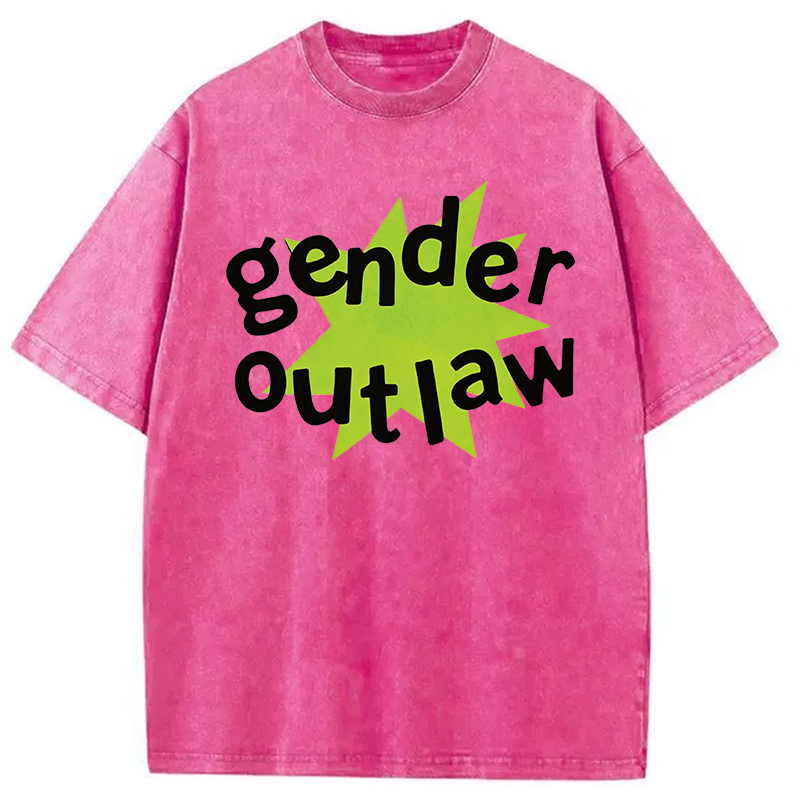 Modecanvas Gender Outlaw DTG Printing Washed T-Shirt