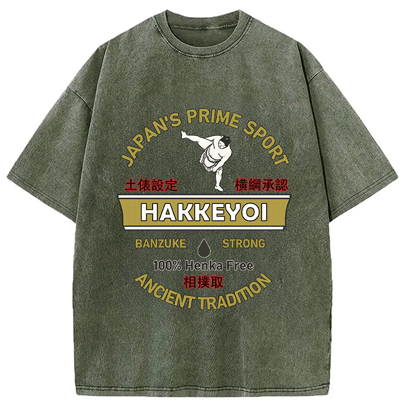 Modecanvas Sumo Japanese Vintage Washed T-Shirt