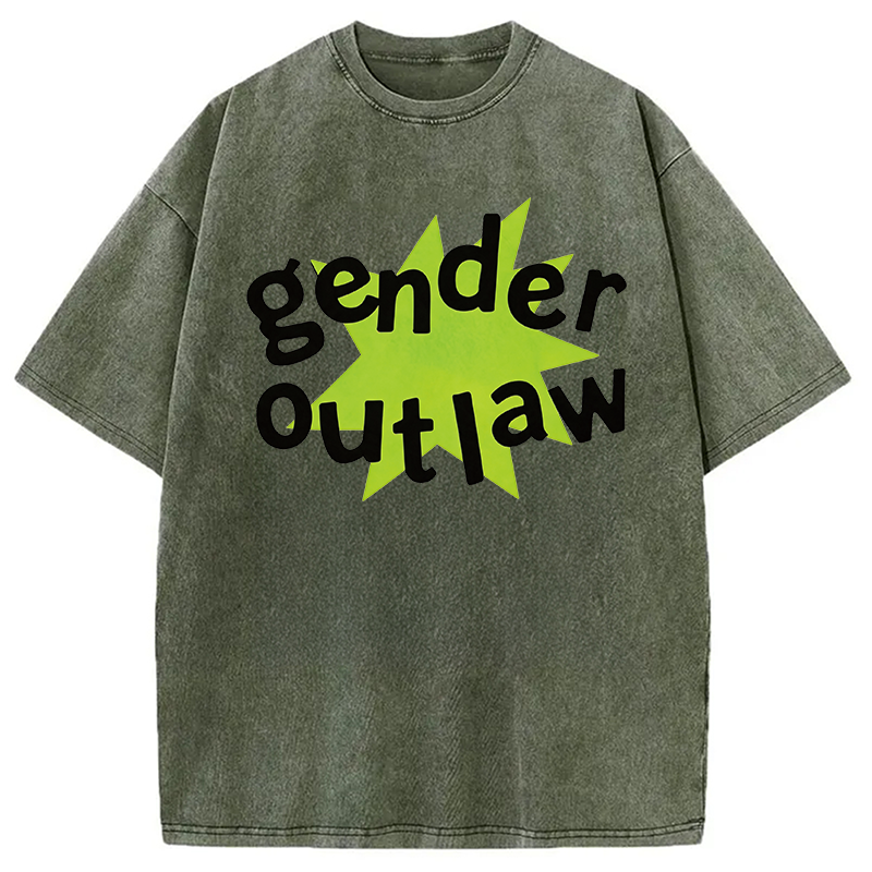 Modecanvas Gender Outlaw DTG Printing Washed T-Shirt