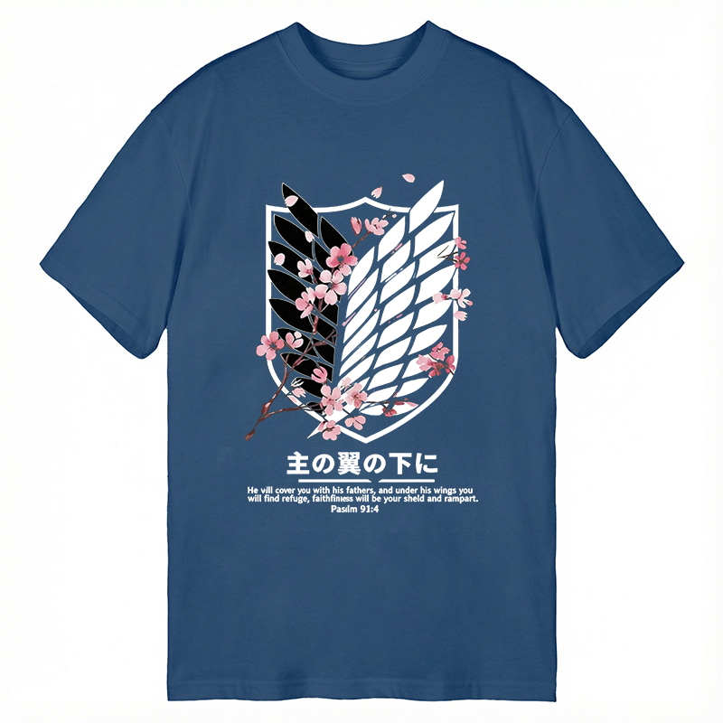 Modecanvas Under His Wings DTG Printing Classic T-Shirt-modecanvas
